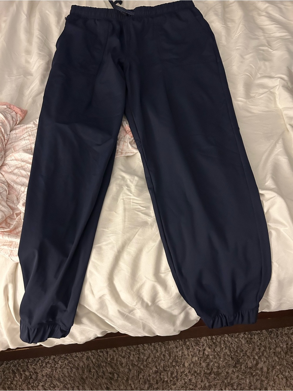 Fabletics Navy Blue Track Jogger Pants women’s medium